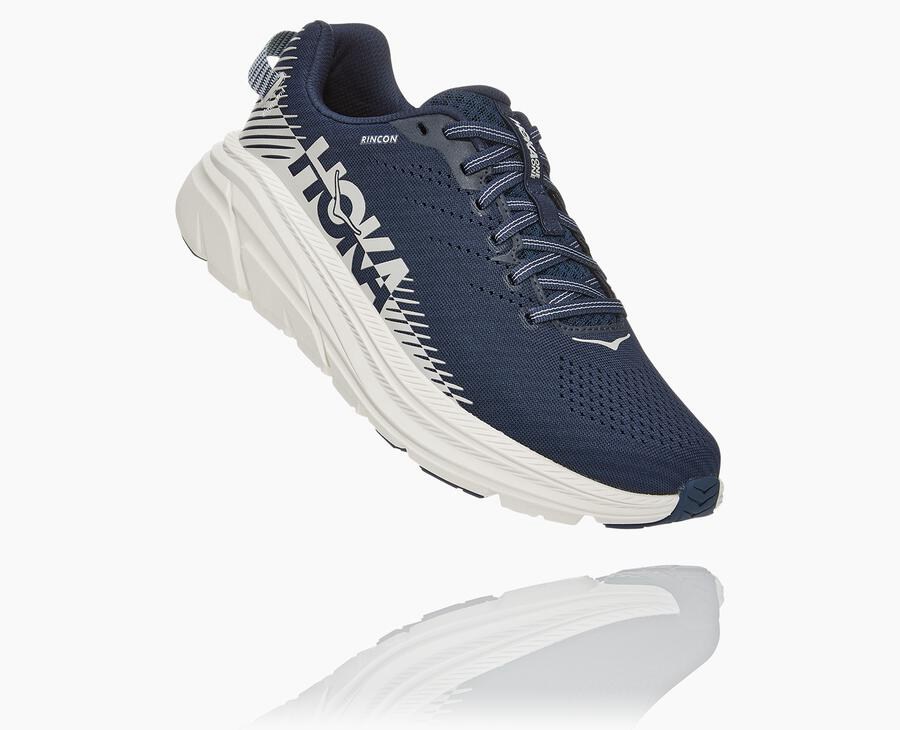 Hoka One One Rincon 2 Löparskor Dam - Marinblå/Vita - LNAQH-2675